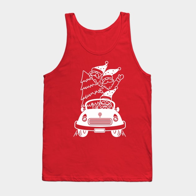 Gnome Christmas Tree Tank Top by pmuirart